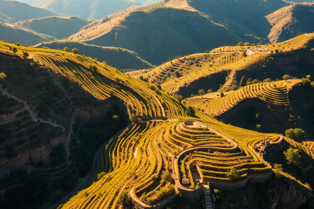 Vineyard landscape in Catalonia, Spain